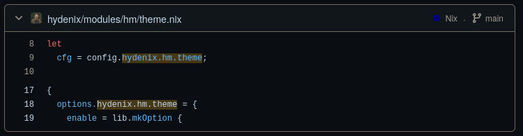 options search example